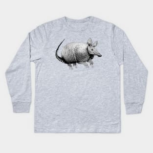 Cute Armadillo Kids Long Sleeve T-Shirt